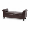Sitzbank Leder Braun