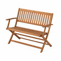 Gartenbank Akazienholz Naturbraun Klappbar 120cm